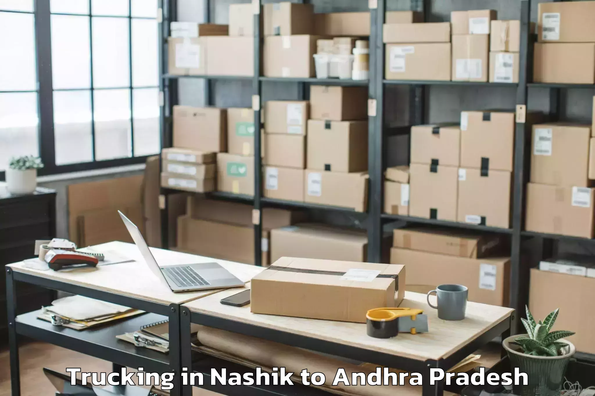 Quality Nashik to Dachepalle Trucking